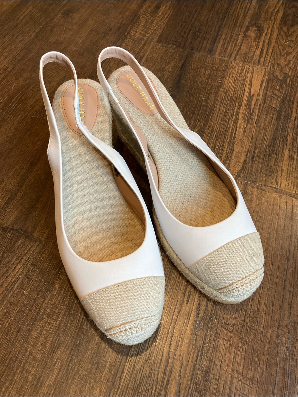 Cole Haan Cloudfeel Espadrille Wedge Slingback Sandals